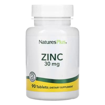 Natures Plus Цинк Zinc таблетки по 30 мг №90
