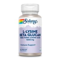 Лізин і бета-глюкан SOLARAY (Солорай) L-Lysine & Beta Glucan 1000 мг капсули флакон 60 шт