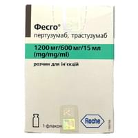 Фесго розчин для ін'єкцій 1200 мг/600 мг флакон 15 мл 1 шт