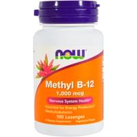 Метіл В-12 NOW (Нау) для формування та підтримки здорового мозку та нервової системи льодяники флакон 100 шт