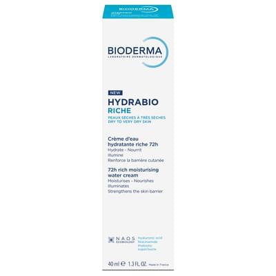 Крем для обличчя Bioderma Гідрабіо Rich насичений зволожувальний для чутливої зневодненої шкіри 40 мл
