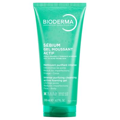 Гель для лица Bioderma Себиом Актив очищающий 200 мл