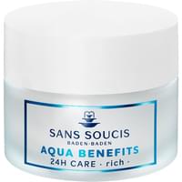 Купить Уход для лица Sans Soucis Aqua Benefits 24 часа увлажнения насыщенный для сухой кожи 50 мл Уход для лица Sans Soucis Aqua Benefits 24 часа увлажнения насыщенный для сухой кожи 50 мл