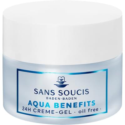Крем-гель для лица Sans Soucis Aqua Benefits 24 часа увлажнения для нормальной и комбинированной кожи 50 мл