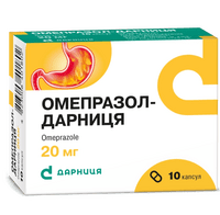 Омепразол-Дарниця капсули по 20 мг №10 (блістер)