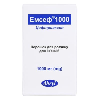 Эмсеф 1000 порошок д/ин. по 1000 мг (флакон)