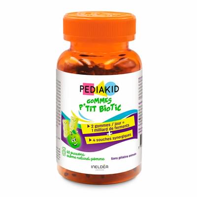 Pediakid Gommes P'tit Biotic пастилки жув. ведмедики №60 (флакон)