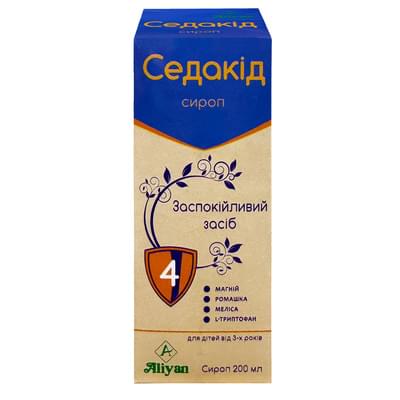 Седакід сироп по 200 мл (флакон)