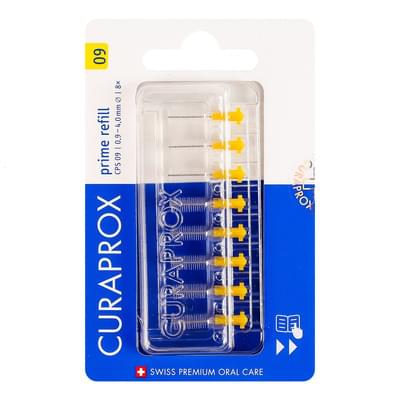 Міжзубні йоржики Curaprox CPS 09 Prime Refill змінні жовті 8 шт