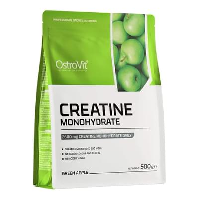Креатин моногидрат OSTROVIT (Островіт) Creatine Monohydrate порошок зі смаком зеленого яблука 500 г