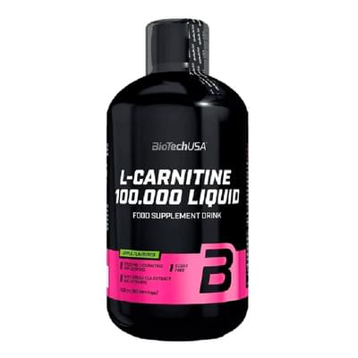 Карнитин для спортсменов BiotechUSA (Байотек) L-carnitine 100.000 Liquid Apple флакон 500мл