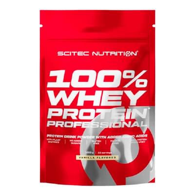 Протеин SCITEC (Скайтек) Nutrition Whey Protein Prof. порошок со вкусом ванили 1000 г
