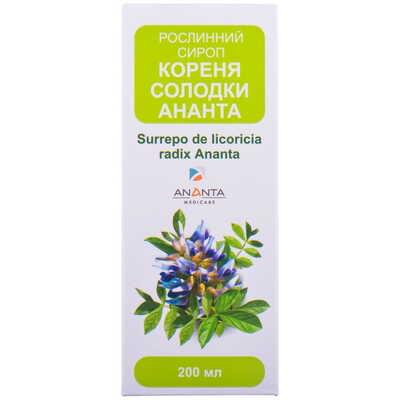 Солодки кореня Ананта сироп по 200 мл (флакон)