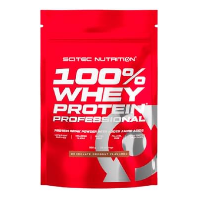 Протеин SCITEC (Скайтек) Nutrition Whey Protein Prof. порошок со вкусом шоколад и кокос 500 г