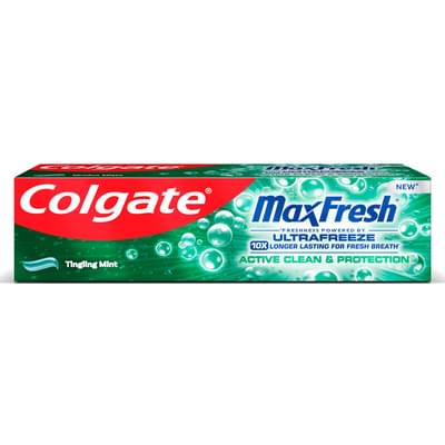 Зубная паста Colgate MaxFresh Ultrafreeze Active Clean & Protect экстремальная свежесть и долговременная защита 75 мл