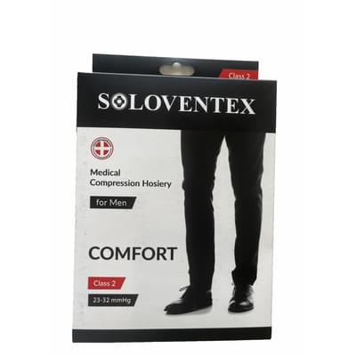 Гольфи компресійні Soloventex 221-232 закритий носок чоловічі високі (23-32 мм рт. ст.) 2 клас розмір XL бежеві