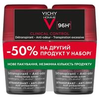 Набор Vichy Clinical Control дезодорант для мужчин 96 часов защиты 50 мл 2 шт.