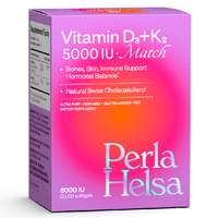 Купити Perla Helsa Вітамін D3 + К2 капсули по 5000 МО №60 Perla Helsa Вітамін D3 + К2 капсули по 5000 МО №60