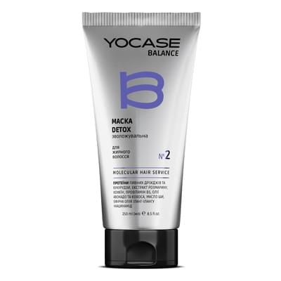 Маска для волос Yocase Detox для жирных волос увлажняющая 250 мл