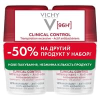 Купити Набір Vichy Clinical Control дезодорант 96 годин захисту 50 мл 2 шт Набір Vichy Clinical Control дезодорант 96 годин захисту 50 мл 2 шт