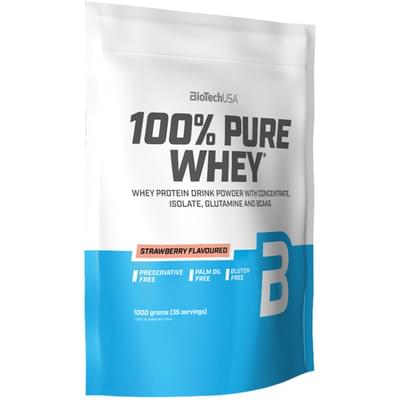 Протеїн BiotechUSA 100% Pure Whey Strawberry 1000 г