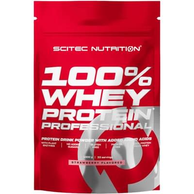 Протеїн Scitec Nutrition Whey Protein Prof. зі смаком полуниці порошок 1000 г