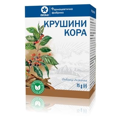 Крушины кора Виола по 75 г (коробка с внутр. пакетом)
