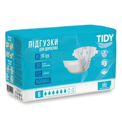 Підгузки для дорослих Tidy Normal розмір M (75-125 см) 30 шт.