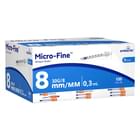 Шприц инсулиновый Embecta Micro-Fine U-100 с интегрированной иглой 30G 0,3 мл