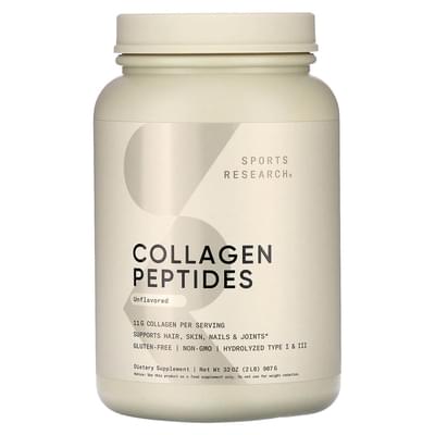 Sports Research Колагенові пептиди Collagen Peptides без смаку 82 порції 946 мл