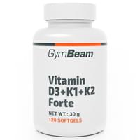 Купити Вітамін D3 + К1 + К2 GYMBEAM (Джимбім) дієтична добавка капсули банка 120 шт Вітамін D3 + К1 + К2 GYMBEAM (Джимбім) дієтична добавка капсули банка 120 шт