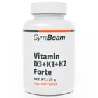 Вітамін D3 + К1 + К2 GYMBEAM (Джимбім) дієтична добавка капсули банка 120 шт