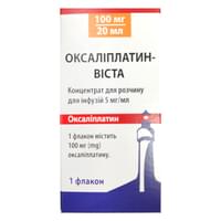 Купити Оксаліплатин-Віста концентрат для розчину для інфузій 5 мг/мл флакон 20 мл (100 мг) 1 шт*** Оксаліплатин-Віста концентрат для розчину для інфузій 5 мг/мл флакон 20 мл (100 мг) 1 шт***