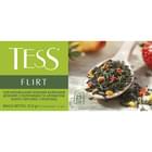 Чай зеленый TESS (Тес) Flirt китайский байховый листовой с клубникой и ароматом белого персика и клубники в фильтр-пакетах по 1,5 г 25 шт
