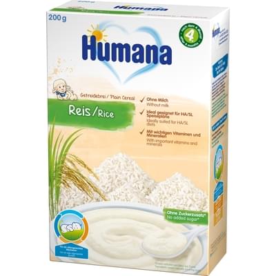 Каша безмолочная Humana Рисовая с 6-ти месяцев 200 г