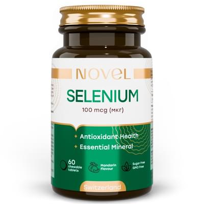 Novel Selenium Селен таблетки жев. по 100 мкг №60