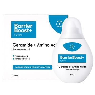 Бальзам для губ Sane BarrierBoost+ восстанавливающий 15 мл