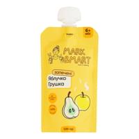 Пюре фруктове Mark&Mart Запечене яблучко і грушка без цукру гомогенізоване стерильне 120 г