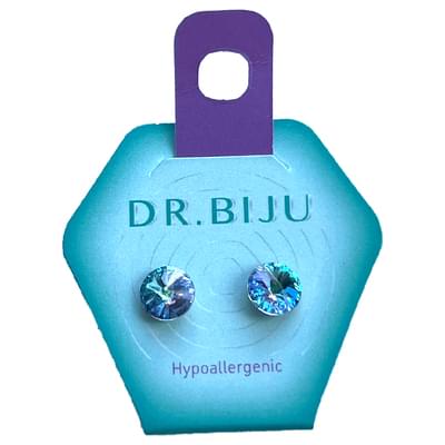 Сережки Dr.Biju Ручай 8,3 мм Скляний вітраж пара