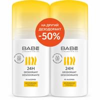 Купить Дезодорант для тела Babe Laboratorios шариковый 24 часа 50 мл 1 + 1 Дезодорант для тела Babe Laboratorios шариковый 24 часа 50 мл 1 + 1