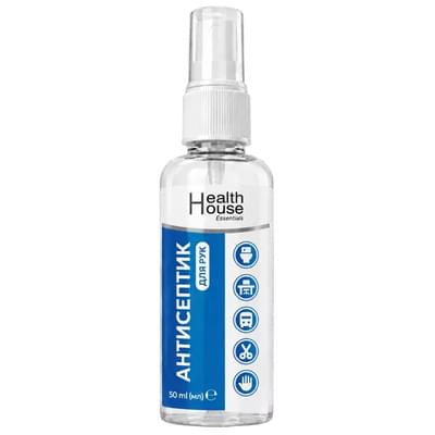 Антисептик для рук Health House Essentials спиртовмісний спрей 50 мл