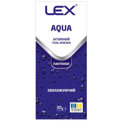 Гель-змазка Lex Aqua Пантенол зволожувальний 30 мл