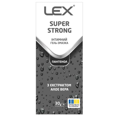 Гель-смазка Lex Super Strong с экстраком алое вера 30 мл