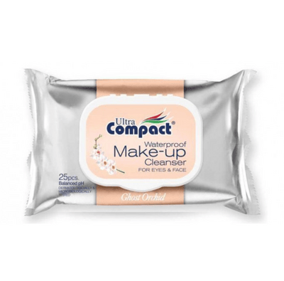 Салфетки влажные Ultra Compact Make Up Cleanser для снятия макияжа 25 шт.