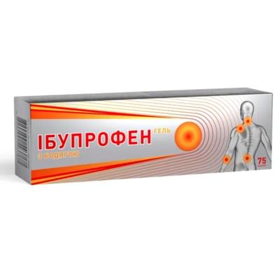 Ібупрофен з бодягою гель по 75 мл (туба)