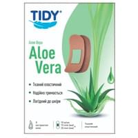 Пластырь медицинский Tidy с экстрактом алоэ на тканевой основе 2,5 см х 7,2 см 10 шт.