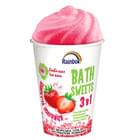 Набор Aqua Shine Raibow 3 в 1 бомба-кекс Блестящая клубника и соль для ванны с экстрактом ромашки 280 г