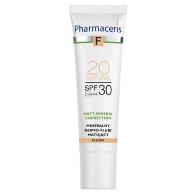 Флюїд для обличчя Pharmaceris F SPF 30 мінеральний матуючий тон 20 Natural натуральний 30 мл