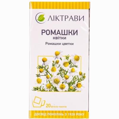 Ромашки цветки Лектравы по 1,5 г №20 (фильтр-пакеты)