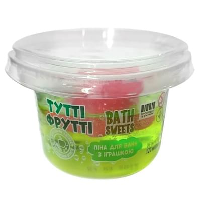 Піна для ванн дитяча Aqua Shine Bath Sweets Тутті-Фрутті 120 г